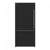 Refrigerateur Milano Espresso de 31 po avec congelateur inferieur, noir, 17,2 pi³ – FFFFD1786-31BLK
