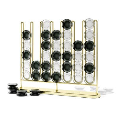 Umbra Stax 4-In-A-Row - Brass|Jeu de puissance 4 Stax de Umbra - laiton