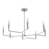 Lustre Colette de Dainolite avec fini chromé poli et 8 ampoules