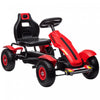 Aosom Kart A Pedales Pour Enfants Avec Siege Reglable, Rouge