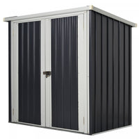 Outsunny 5' X 3' Abri De Jardin En Metal Avec Portes Doubles