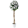 Arbre poinsettia blanc de 47 po