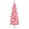 Homcom Arbre De Noel Artificiel De 7pi De Haut Avec Base En Acier, Rose