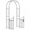 Outsunny Arche De Jardin En Metal, Double Portail, Tonnelle De Jardin, Noir