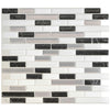 Dosseret Smart Tiles peler et coller 10 x 9, 4 feuilles - Muretto Alaska