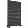 Paravent Exterieur Outsunny, Panneau Decoratif HDPE, Noir