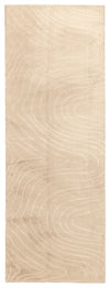 Tapis Lavable/Contemporain Somos 2'8\" x 8'0\" en Beige