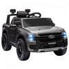 Qaba Ford Ranger 12v Avec Rangement Arriere, Voiture Electrique A Batterie Pour Enfants Avec Telecommande, Suspension A Ressort, Phares, Klaxon, Gris