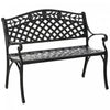 Banc De Jardin En Aluminium 2 Places Outsunny, Chaise D'exterieur Loveseat.