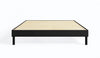 Cadre de lit plateforme simple Smart Base Essential en métal - noir