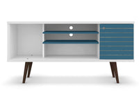 Meuble pour téléviseur Liberty de Manhattan Comfort de 53,14 po de style moderne du milieu du 20e si