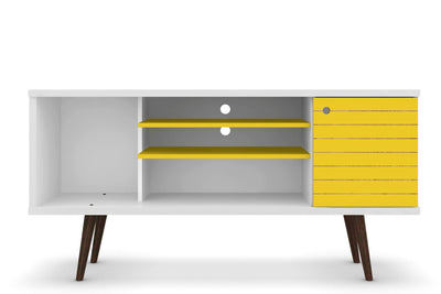 Manhattan Comfort Liberty 53.14" Mid-Century Modern TV Stand |Meuble pour téléviseur Liberty de Manhattan Comfort de 53,14 po de style moderne du milieu du 20e si