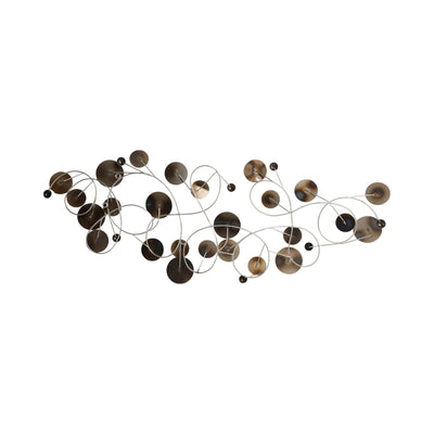 Metal 47" Small Discs Wall Decor | Décoration murale de 47 po avec petits disques en métal