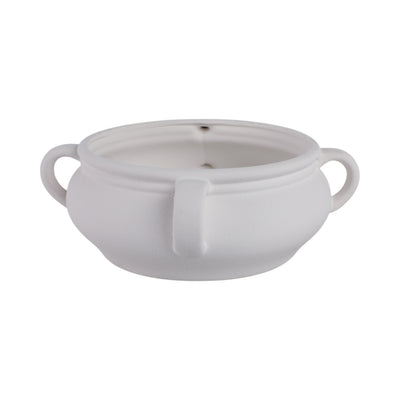 12" Textured Bowl with Handles - White | Bol texturé de 12 po avec poignées - blanc