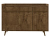 Buffet Bradley de Manhattan Comfort de 53,54 po avec 4 tablettes - brun rustique
