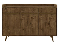 Buffet Bradley de Manhattan Comfort de 53,54 po avec 4 tablettes - brun rustique