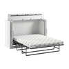 Armoire-lit double Pur de Bestar de 69 po (L) avec matelas - blanche