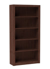 Bibliothèque classique Olinda de Manhattan Comfort avec 5 tablettes - brun noix