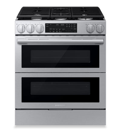 Samsung 6.0 Cu. Ft. Gas Slide-In Flex Duo™ Range with Air Fry Max – Silver - NSG90H60DRAA | Cuisinière à gaz encastrée Flex DuoMC de Samsung de 6,0 pi3 avec friture à air Air Fry Max - argentée - NSG90H60DRAA