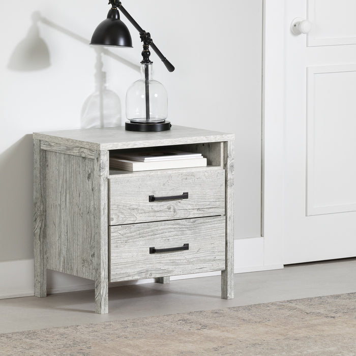 Gravity Table De Chevet 2 Tiroirs - Pin Bord De Mer