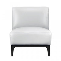 Fauteuil D'appoint Murdock En Cuir Argente