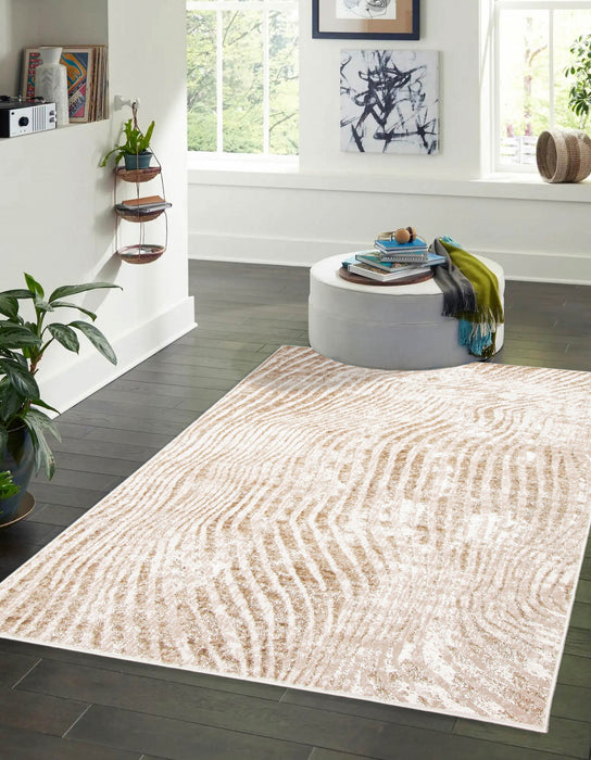 Carpette Kamala ivoire - 8 pi 0 po x 10 pi 0 po