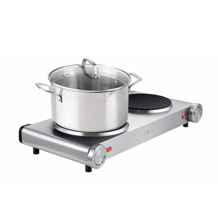 Surface de cuisson Salton à infrarouge et à 2 brûleurs - HP1269