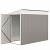 Outsunny Abri De Rangement Exterieur En Metal Avec Serrure, 4' X 8', Gris