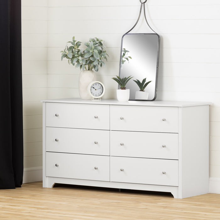 Vito Commode 6 Tiroirs - Blanc Solide