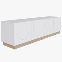 Meuble pour téléviseur Nauraa Nordika de 70,85 po - blanc