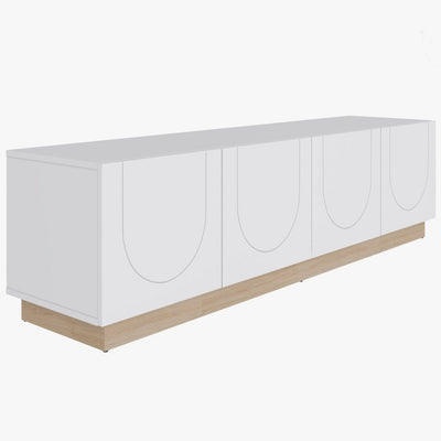 Nordika Nauraa 70.85" TV Stand - White|Meuble pour téléviseur Nauraa Nordika de 70,85 po - blanc