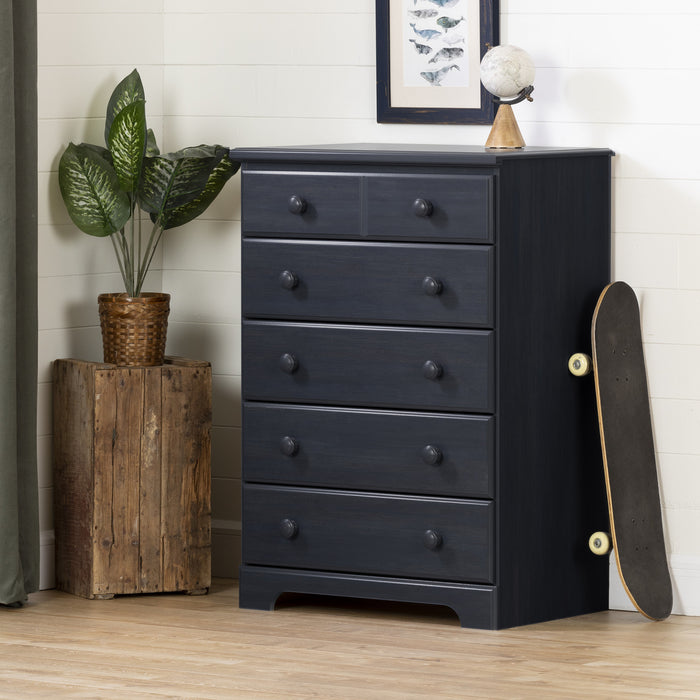 Summer Breeze Commode 5 Tiroirs - Myrtille
