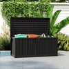 Outsunny Coffre De Rangement Exterieur 136 Gallons Avec Verins A Gaz, Noir
