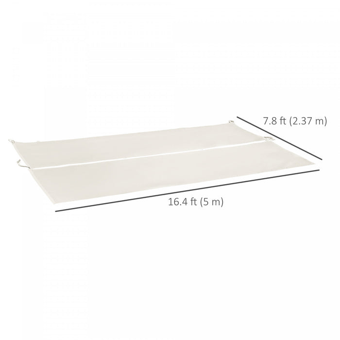 Outsunny 2 Pieces De Remplacement Pour Auvent De 9,8' X 9,8', Beige