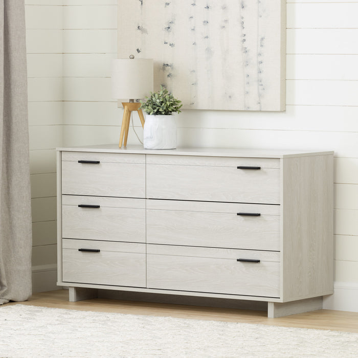 Fynn Commode 6 Tiroirs - Chene Hivernal
