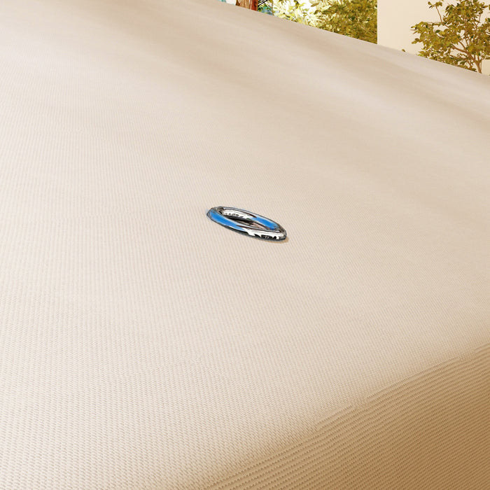 Outsunny 13.1'x9.8' Toit De Rechange Pour Tonnelle Double Toit, Blanc Creme