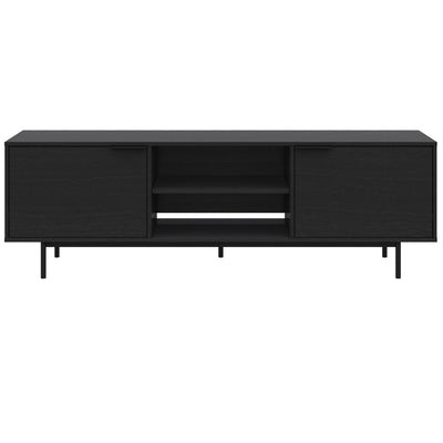 Nordika Hamilton 70" TV Stand with 2 Storage Cabinets - Black | Meuble pour téléviseur Hamilton de Nordika de 70 po avec 2 armoires de rangement - noir