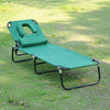 Chaise Longue Pliante D'exterieur Outsunny, Verte