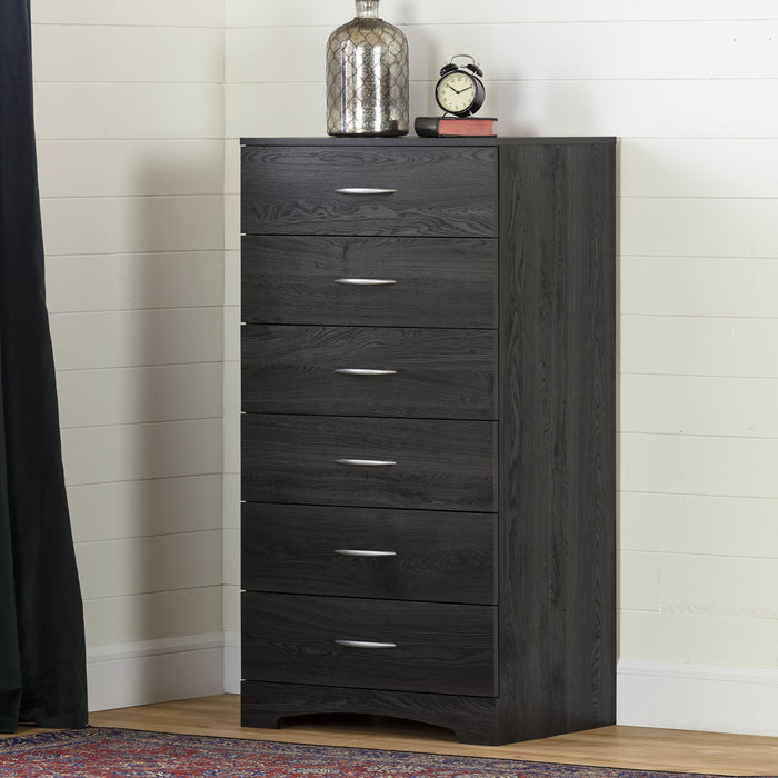 Step One Commode 6 Tiroirs - Chene Gris