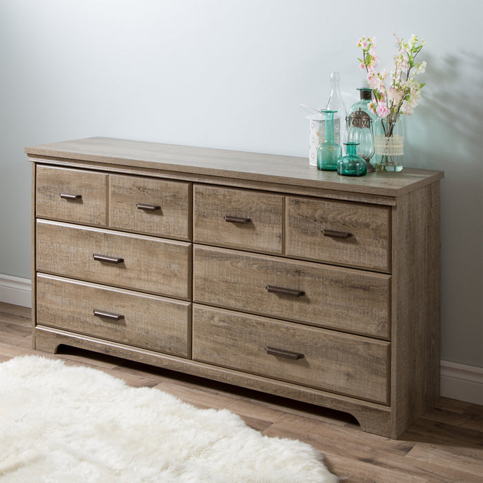 Versa Commode 6 Tiroirs - Chene Vieilli