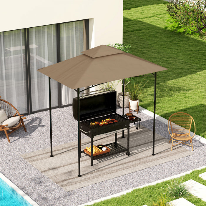 Outsunny Auvent De Remplacement Pour Tonnelle, Toit De Tonnelle 5'x8', Kaki