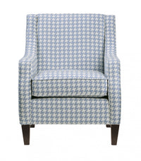 Fauteuil Beagle En Tissu A Motif Bleu