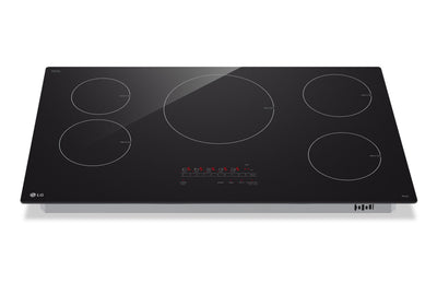 LG 36” Smart Induction Cooktop with UltraHeat™ 4.3kW Element – Black - CBIH3613BE | Surface de cuisson intelligente à induction LG de 36 po avec élément UltraHeatMC de 4,3 kW - noire - CBIH3613BE