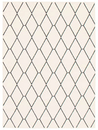 Carpette August blanchebleu marine 5 pi 3 po x 7 pi 3 po