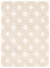 Carpette August blanc géodebrun clair 6 pi 7 po x 9 pi 6 po