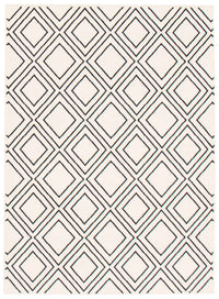 Carpette August blanc géodebleu marine 6 pi 7 po x 9 pi 6 po