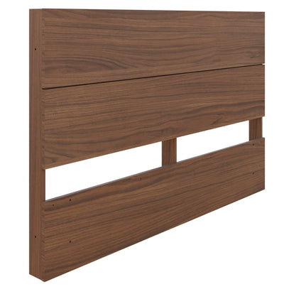 Nordika Full Panel Headboard - Walnut | Tête de lit à panneaux Nordika pour lit double - noyer | D08HKSYQ