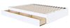 Lit plateforme double Nordika - blanc