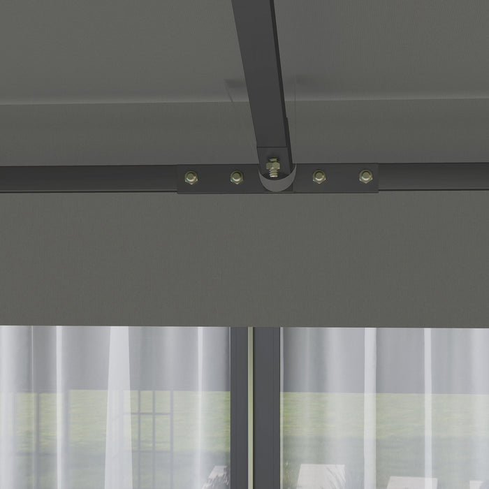 Outsunny Couverture De Remplacement Pour Gazebo A Deux Etages, Upf30+, Gris