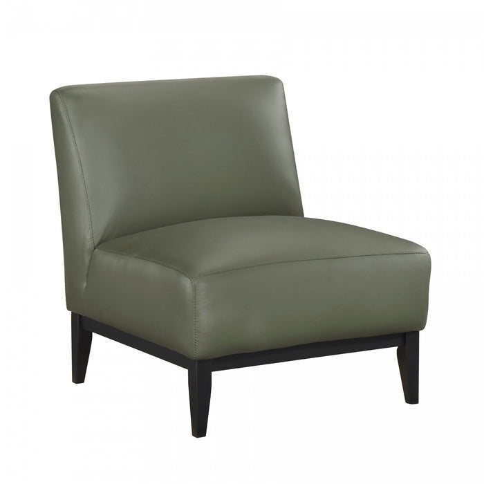 Fauteuil D'appoint Murdock En Cuir Vert